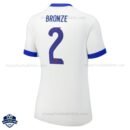 England Home Women Football Shirt 25/26 BRONZE 2 - Back View
