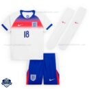 England KELLY 18 Home Kids Cheap Football Kit 2025/26_Front View