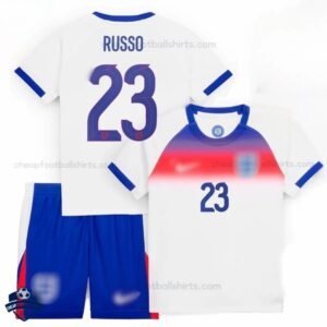England Home Kids Football Kit 25/26 RUSSO 23 - Overview