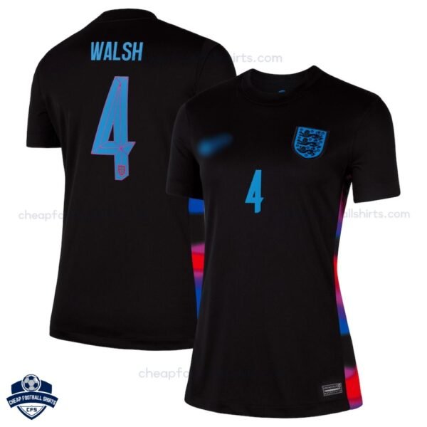 England Away Cheap Football Shirt 25/26 WALSH 4 - Overview