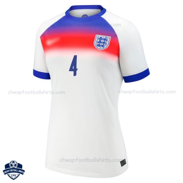 England Home Cheap Football Shirt 25/26 WALSH 4 - Front View