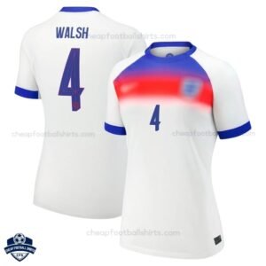 England Home Cheap Football Shirt 25/26 WALSH 4 - Overview-blur