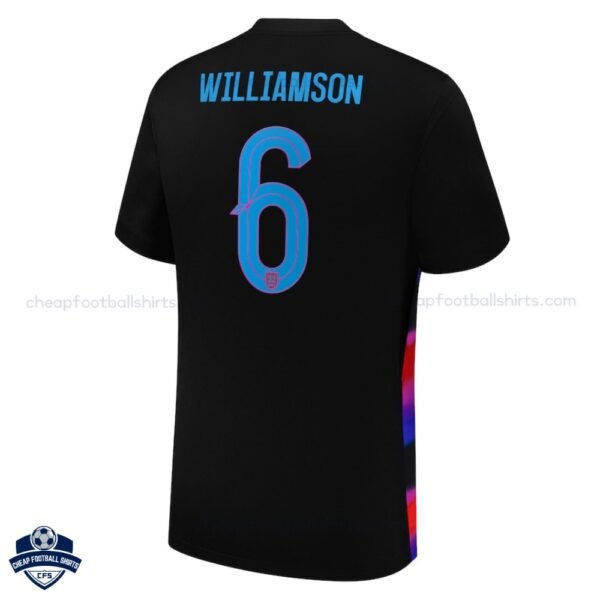 England WILLIAMSON 6 Away Cheap Football Shirts 2025/26_Back View