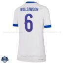 England Home Women Cheap Football Shirt 25/26 WILLIAMSON 6 - Back View