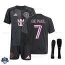 Inter Miami DE PAUL 7 Away Kids Cheap Football Kit 2025/26_Overview