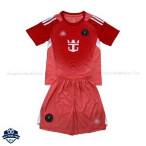 Inter Miami Red Goalkeeper Kids Football Kit 25/26 - Front View