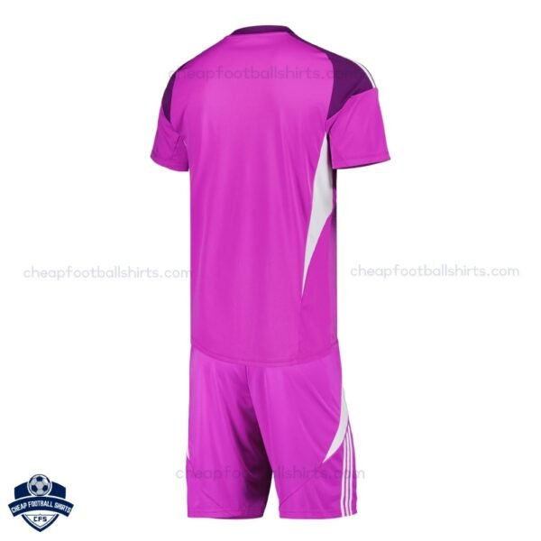Leeds United Pink Goalkeeper Kids Football Kit 25/26 - Back View