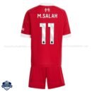 Liverpool Home Kids Football Kit 25/26 M.SALAH 11 - Back View