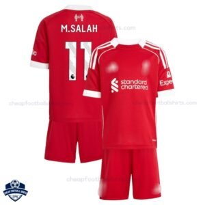 Liverpool Home Kids Football Kit 25/26 M.SALAH 11 - Overview