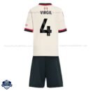 Liverpool Away Kids Football Kit 25/26 VIRGIL 4 - Back View