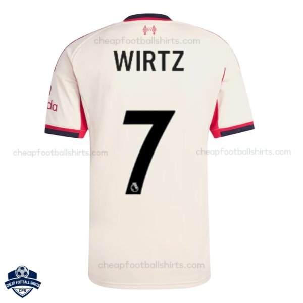 Liverpool WIRTZ 7 Away Cheap Football Shirts 2025/26_Back View