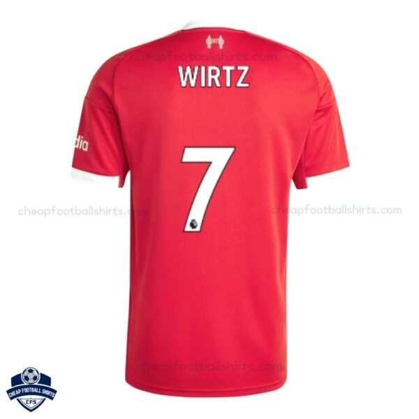 Liverpool WIRTZ 7 Home Cheap Football Shirts 2025/26_Back View