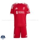 Liverpool WIRTZ 7 Home Kids Cheap Football Kit 2025/26_Front View