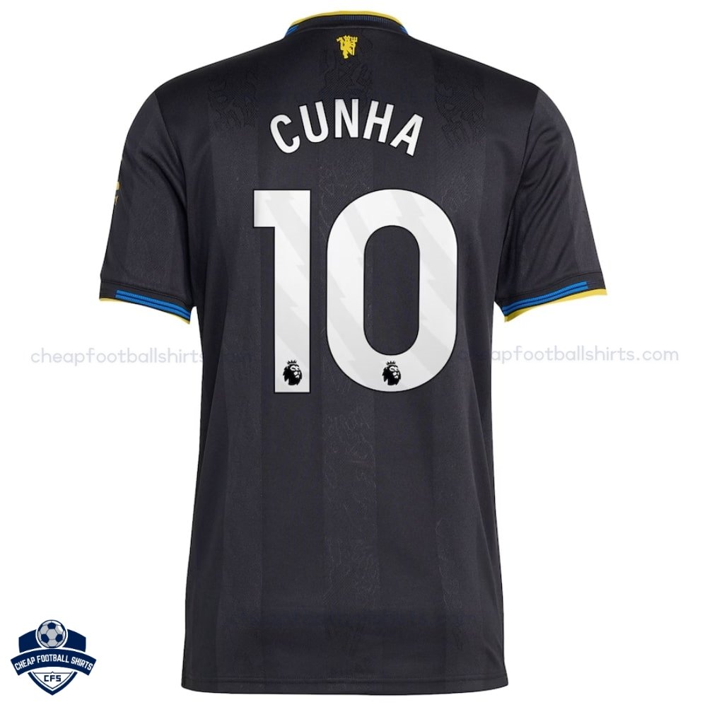 Manchester United CUNHA 10 Third Cheap Football Shirts 2025/26_Back View