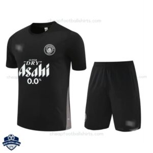 Manchester City Black Training Kids Football Kit 25/26 - Front View