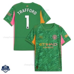 Manchester City TRAFFORD 1 Green Goalkeeper Cheap Football Shirts 2025/26_overview
