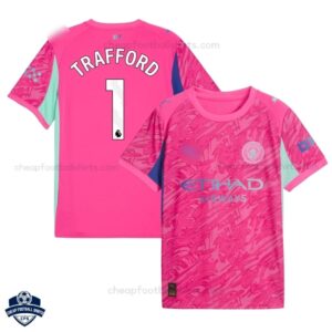 Manchester City TRAFFORD 1 Pink Goalkeeper Cheap Football Shirts 2025/26 _Overview
