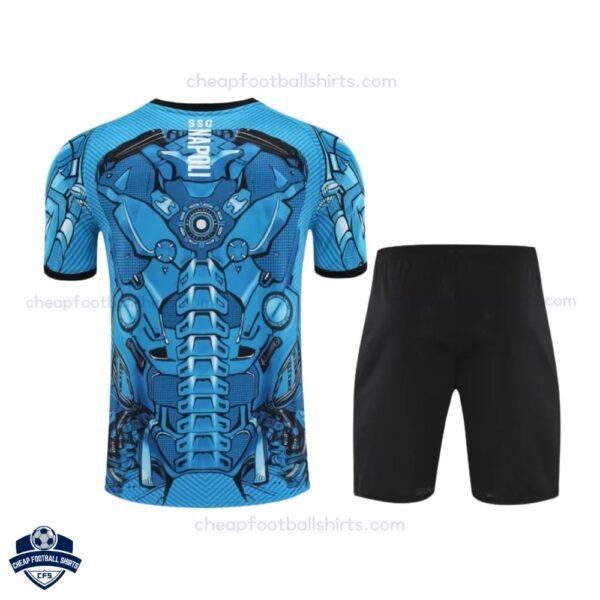 SSC Napoli Blue Training Kids Football Kit 25/26 - Back View