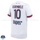 PSG Away Men Football Shirt 25/26 O.DEMBÉLÉ 10 - Back view