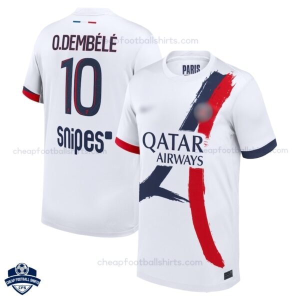 PSG Away Men Football Shirt 25/26 O.DEMBÉLÉ 10 - Overview