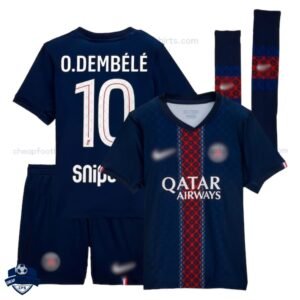 PSG Home Kids Football Kit 25/26 O.DEMBÉLÉ 10 - Overview