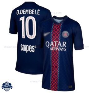 PSG Home Men Football Shirt 25/26 O.DEMBÉLÉ 10 - Overview