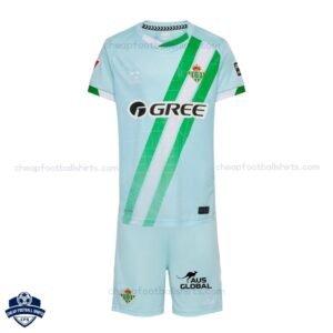 Real Betis Away Kids Football Kit 25/26 - Front View