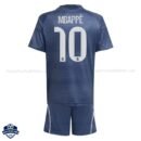 Real Madrid MBAPPÉ 10 Away Kids Cheap Football Kit 2025/26_Back view