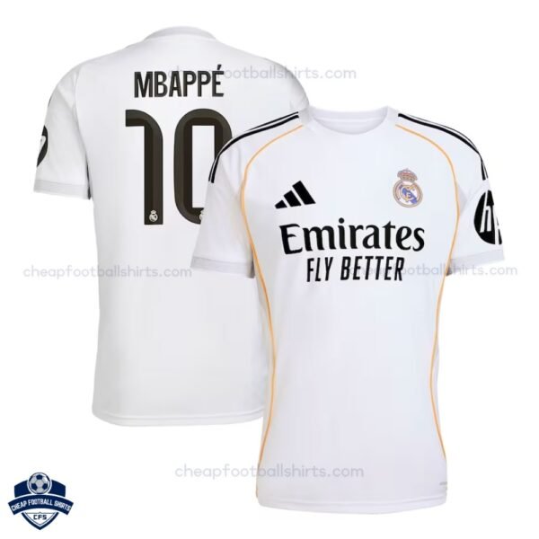 Real Madrid MBAPPÉ 10 Home Cheap Football Shirts 2025/26_Overview