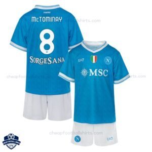 SSC Napoli McTOMINAY 8 Home Kids Cheap Football Kit 2025/26_Overview