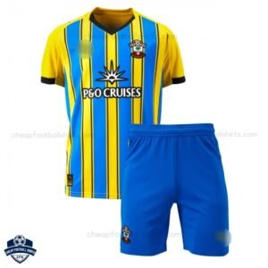 Southampton Away Kids Football Kit 25/26 - Front View