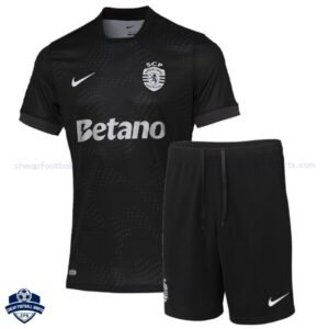 Sporting CP Away Kids Football Kit 25/26 - Front View