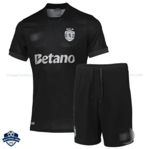 Sporting CP Away Kids Football Kit 25/26 - Front View