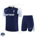 Tottenham Hotspur Blue Training Kids Football Kit 25/26 - Front View
