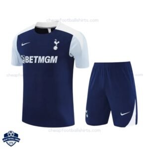 Tottenham Hotspur Blue Training Kids Football Kit 25/26 - Front View