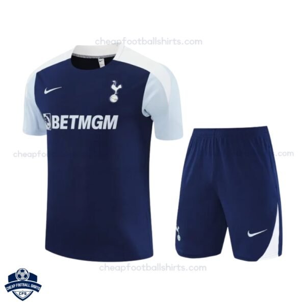 Tottenham Hotspur Blue Training Kids Football Kit 25/26 - Front View