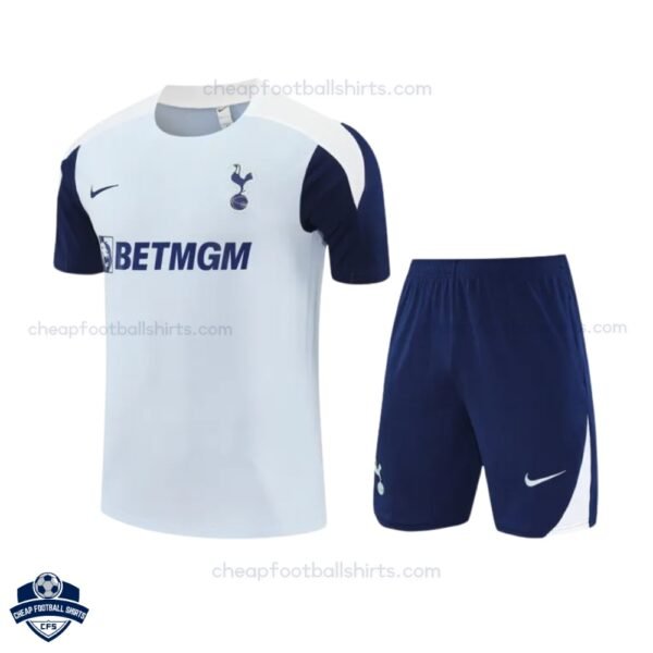 Tottenham Hotspur Grey Training Kids Football Kit 25/26 - Front View