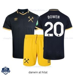 West Ham United Third Kids Football Kit 25/26 BOWEN 20 - Overview