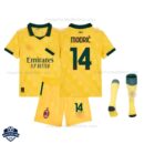 AC Milan Third Kids Football Kit 25/26 MODRIĆ 14 - overview