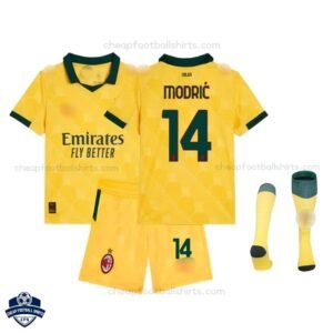 AC Milan Third Kids Football Kit 25/26 MODRIĆ 14 - overview
