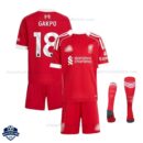 Liverpool Home Kids Football Kit 25/26 GAKPO 18 - Overview