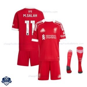 Liverpool Home Kids Football Kit 25/26 M.SALAH 11 - Overview