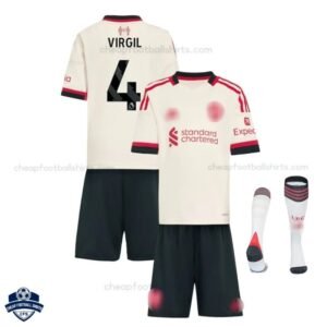 Liverpool Away Kids Football Kit 25/26 VIRGIL 4 - Overview