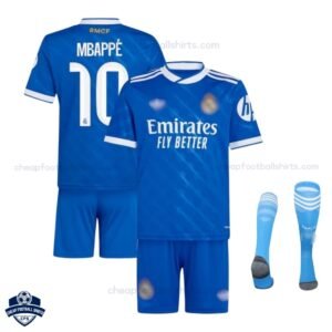 Real Madrid Third Kids Football Kit 25/26 MBAPPE 10 - Overview