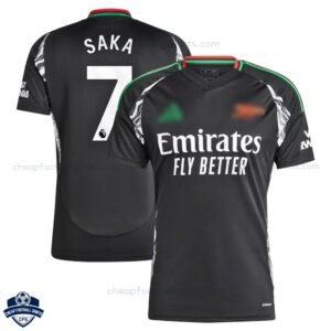Arsenal SAKA 7 Away Men Football Shirt 24/25 - Front View