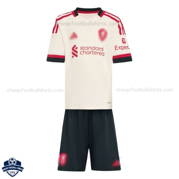 Liverpool Away Kids Football Kit 25/26 - Front View