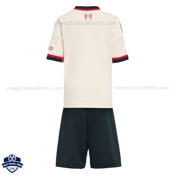 Liverpool Away Kids Football Kit 25/26 - Back View