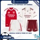 Arsenal Birthday Football Gift Bundle 25/26 - Overview