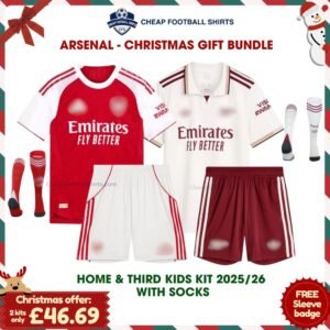 Arsenal Home & Third Bundle Kids with socks 2025/26