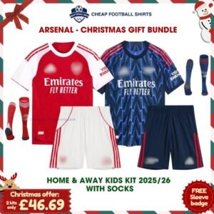 Arsenal Home & Away Bundle Kids with socks 2025/26